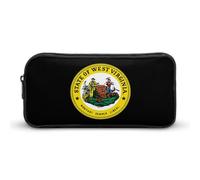 West Virginia State Logo Small Pencil Case Large Capacity Pen Bag Aesthetic Makeup Pouch Office Stationery Organizer 22 * 12 * 5cm