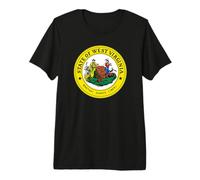 WEST Virginia State Seal Flag Premium T-Shirt