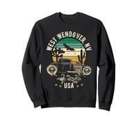 West Wendover Nevada USA Hotrod Retro Desert Sunset Design Sweatshirt