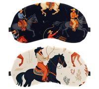 West Wild Cowgirls Women Rodeo 2-Pack Light-Blocking, Soft, Breathable Sleeping Masks Blindfold Sleep Masks