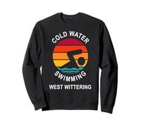 West Wittering - Cold Water Swimming Top - Sunset Sweatshirt