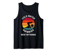 West Wittering - Cold Water Swimming Top - Sunset Tank Top