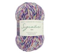 West Yorkshire Knitting Wool - Spinners Signature - 4 Ply - Sock Fingering British - 1244 Purple Emperor