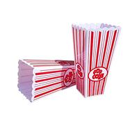 West5Products 4X Striped Plastic Popcorn Holder Tub