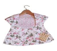 West5Products White Shabby English Chic Rose Summer Vintage Design Peg Bag