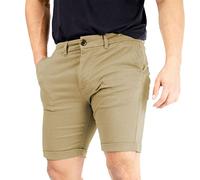 westAce 2k20Mar Mens River Road Slim Fit Stretch Chino Shorts Summer Casual Spandex Bottoms [Beige, 32" Waist]