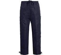 westAce Men’s Cargo Thermal Fleece Lined Combat Pants Trouser Jogging Bottoms Camouflage Camo Joggers [Black Indigo, L]