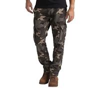 westAce Men's Army Cargo Combat Camouflage Trousers, 100% Cotton Workwear, Mid-Rise Straight Leg Pants, 6 Pockets for Utility, Durable & Comfortable (Jungle Camo, 36W / 30L)