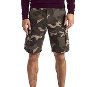 westAce Mens Army Cargo Combat Shorts Premium 100% Cotton 6 Pockets Classic Casual Chino Summer Work Safety Essential Half Pants All Waist 32-44 (Jungle Camo, 32)