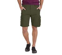 westAce Mens Cargo Combat Shorts 100% Coton 6 Pockets Chino Summer Work Safety Essential Half Pants All Waist 32-44 (Olive, 34W)