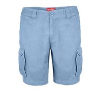 westAce Mens Cargo Shorts Casual 100% Cotton Summer Half Pants 6 Pocket Combat Chino Outdoor Utility Essential Workwear Shorts Sizes 32 to 44 (Sky Blue, 32)