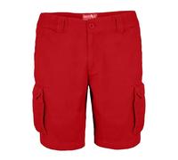 westAce Mens Cargo Shorts Casual 100% Cotton Summer Half Pants 6 Pocket Combat Chino Outdoor Utility Essential Workwear Shorts Sizes 32 to 44 (Red, 42)