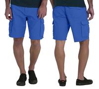 westAce Mens Cargo Shorts Combat Classic-fit Summer Essential Cotton Multi Pocket Beach Workout Half Pant(Royal Blue, 34)
