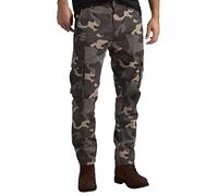 westAce Mens Cargo Trouser Camouflage Army Regular Fit Essential 6 Pockets 100% Cotton Military Combat Security Heavy Duty Work Wear Full Pants 32W-44W (Jungle-Camo, 36W / 30L)