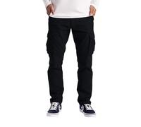 westAce Mens Cargo Trousers Work Wear Combat Safety Cargo 6 Pocket Full Pants Size 32-44 (34W / 34L, Black)