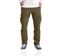 westAce Mens Cargo Trousers Work Wear Combat Safety Cargo 6 Pocket Full Pants Size 32-44 (38W / 34L, Khaki)