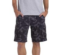 westAce Mens Cargo Work Short Military Camouflage Casual Cotton Summer Beach Cargo Combat Work Half Pants Size 32-44 (Charcoal Camo, 32)