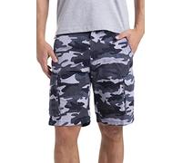 westAce Mens Cargo Work Short Military Camouflage Casual Cotton Summer Beach Cargo Combat Work Half Pants Size 32-44 (Grey Camo, 38)