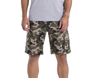 westAce Mens Cargo Work Short Military Camouflage Casual Cotton Summer Beach Cargo Combat Work Half Pants Size 32-44 (Olive Camo, 36)