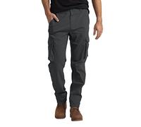westAce Men's Cargo Work Trousers Casual Stretch Cotton Heavy Duty Relaxed Fit Durable Safety Multi Pockets Construction Work Hiking Combat Work Utility Cargo Pants 32W-44W (Dark Grey, 42W / 32L)