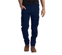 westAce Men's Cargo Work Trousers Casual Stretch Cotton Heavy Duty Relaxed Fit Durable Safety Multi Pockets Construction Work Hiking Combat Work Utility Cargo Pants 32W-44W (Navy, 44W / 32L)