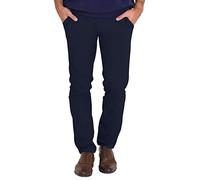 westAce Mens Chino Pants Slim Fit Regular Classic Casual Relaxed Flat-Front Chino Cotton Jeans Trousers Stretch Khaki Pant All Waist (Navy, 34W x 30L)