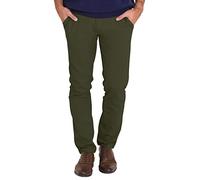 westAce Men's Chino Pants Slim Fit Stretch Cotton Trousers | Classic Flat-Front Casual Jeans | Relaxed Fit Work & Weekend Wear | All Waist Sizes (Olive, 36W x 30L)