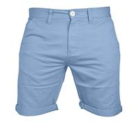 westAce Mens Chino Shorts Casual 100% Cotton Cargo Combat Ice Blue 36