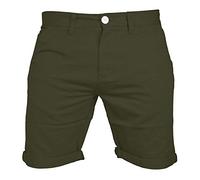 westAce Mens Chino Shorts Casual 100% Cotton Cargo Combat Olive 38