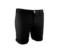 westAce Mens Chino Shorts Cotton Summer New Half Pant Casual Jeans Cargo Combat Casual Slim Fit | Breathable & Lightweight | 100% Cotton | Zipper Closure | 8.5" Inseam Black