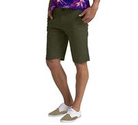 westAce Mens Chino Shorts Smart Casual Slim Fit Stretch Cotton Classic Flexible Relaxed Golf Summer Beach Half Pant All Waist Size (Olive, 34)