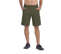 westAce Mens Classic-fit Cargo Shorts Utility Workwear Cotton Combat Chino 6 Pocket Half Pants (Olive, 40)