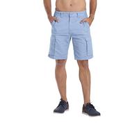 westAce Mens Classic-fit Cargo Shorts Utility Workwear Cotton Combat Chino 6 Pocket Half Pants (Sky Blue, 36)