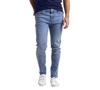 westAce Mens Denim Jeans Authentics Original Regular Slim Fit Comfort Flex Waist Stretch Straight Leg Skinny Denim Jeans Pants 28W-40W (Light Blue, 28 Waist x 32 Length)