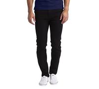 westAce Mens Denim Jeans Authentics Original Regular Slim Fit Comfort Flex Waist Stretch Straight Leg Skinny Denim Jeans Pants 28W-40W (Black, 32 Waist x 32 Length)