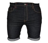 westAce Mens Stretch Denim Chino Shorts Super Spandex Skinny Slim Summer Half Pant Cargo Jeans Bottom (40, Black)