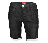 westAce Mens Denim Shorts Stretch Slim Skinny Fit Casual Summer Chino Jeans Shorts Breathable Lightweight Half Pants with Pockets Holiday Travel Everyday Wear Sizes 30W to 40W (38, Black)