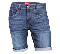 westAce Mens Denim Shorts Stretch Slim Skinny Fit Casual Summer Chino Jeans Shorts Breathable Lightweight Half Pants with Pockets Holiday Travel Everyday Wear Sizes 30W to 40W (36, Light Wash)