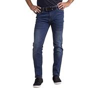westAce Mens Flex Jeans Stretch Skinny Relaxed Slim Fit Casual All Waists Denim Pant (Dark Blue, 36 Waist x 34 Length)