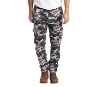 westAce Mens Military Cargo Trousers Army Camo Work Wear Combat Safety Cargo Utility 6 Pocket Cargo Full Pants Size 32-44 (Grey Camo, 42W / 32L)