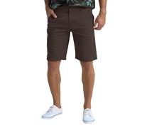 westAce Men's Relaxed Classic-fit 98% Cotton Chino Shorts, Summer Beach Workwear, Lightweight, Mid-Rise Safety Plain Half Pants(Brown, 30)