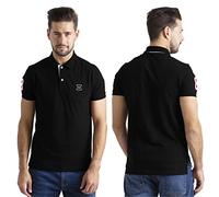 westAce Mens Short Sleeve Polo Shirts Casual Cotton Classic Lightweight and Breathable Regular-Fit Multi Colours Golf Tennis Summer Comfortable Essential Polo T-Shirt S-XXL (Pack 2, Black, L)