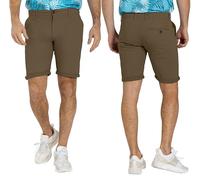 westAce Mens Slim Fit Shorts Flat-Front Comfort Stretch Cotton Multi-Colours Essentials Classic Chino Summer Casual Pant for Men 30-40 (Khaki, 38)