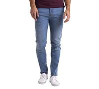 westAce Men's Slim Fit Stretch Cotton Skinny Jeans - Super Stretch Denim, All-Way Flex, 5-Pocket Design, Zipper Fly, Machine Washable, Available in Waist Sizes 30-38 (Denim Blue, 36W / 32L)
