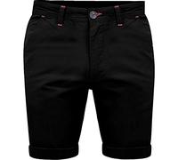 westAce Mens Stretch Chino Shorts Summer Cotton Cargo Combat Casual Jeans Half Pant (34, Black)