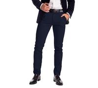 westAce Men's Stretch Chino Trousers - Slim Fit Cotton Spandex Jeans - Stylish, Comfortable Casual Wear - Mid Rise, Machine Washable, Occasions (Navy, 38 Waist x 34 Length)