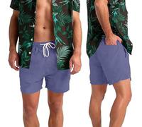 westAce Mens Swim Trunks Board Shorts 100% Polyester Quick Dry Hot Summer Beach Surfing Pool Essential Holiday Swimwear Black Blue Orange Swimming Shorts for Men S-XXL (Pale Blue, S)