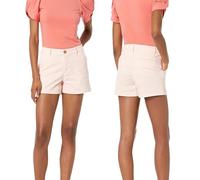 westAce Women's Stretch Shorts Slim Fit Relaxed Casual Cotton Everyday Cropped Mid-Rise 9-Centimetre Inseam Bermuda Summer Khaki Short (Rose Gold, 14)