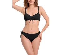 westag Period Swimwear Two Piece Women Ruched Tie Bikini Sets Bathing Suit | 4-Layer Leakproof, Removable Cups, Adjustable Straps, Back Hook Closure, Front Drawstring, Side Tie, Low-Rise Bottoms, Beach