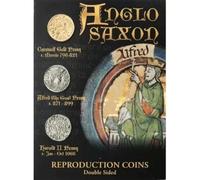Westair Anglo-Saxon Reproduction Coins, Double Sided, Depicting Alfred The Great, Coenwulf, and Harold II Pennies